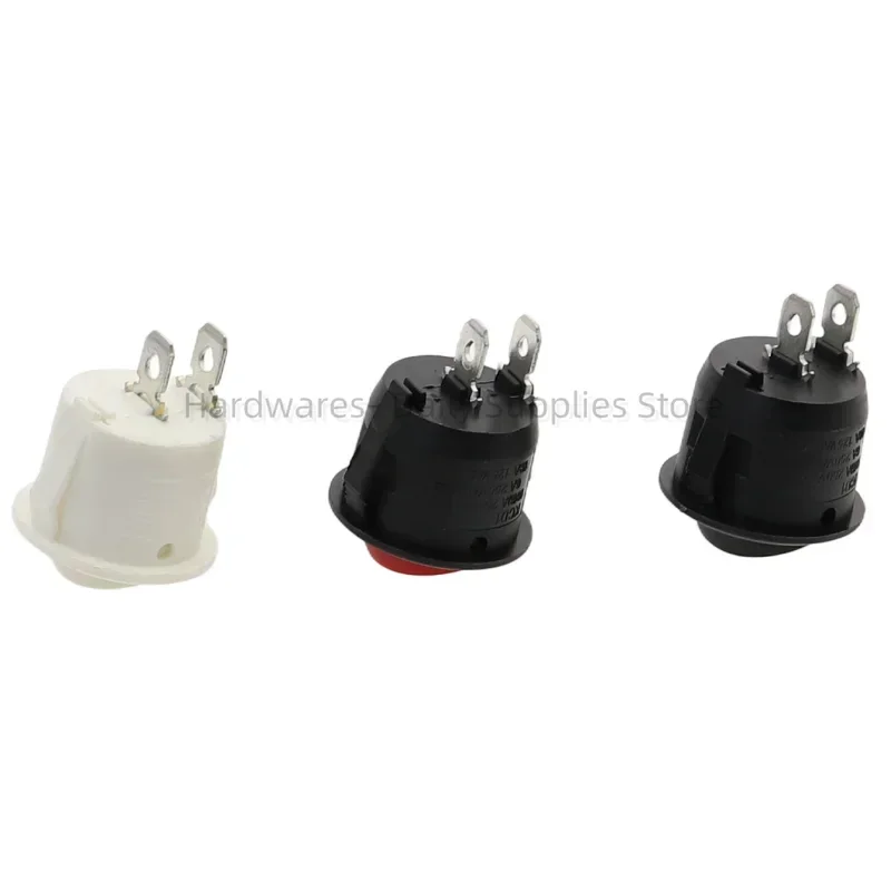 1pcs Kcd1-105 Diameter Small Round Boat Rocker Switch Black Mini Round Black White Red 2pin 3pin Switch ON-OFF ON-OFF-ON