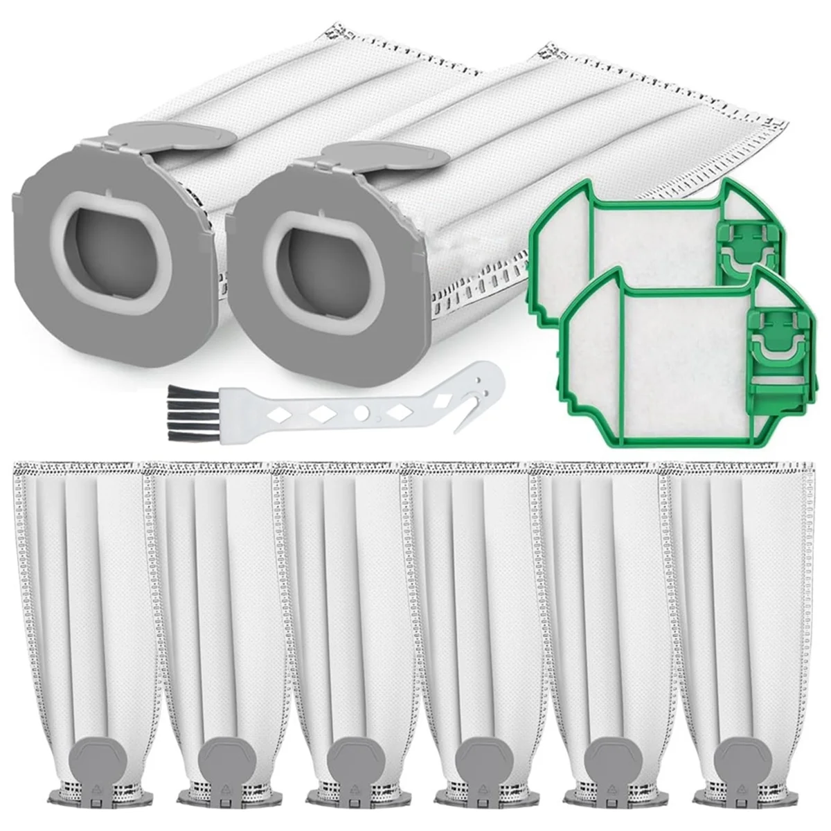 Vorwerk kobold掃除機バッグ,fp7,vk7コードレス掃除機,2つのモーター保護フィルター,8