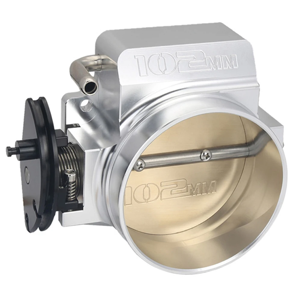 Aluminum Billet 102MM Throttle Body For LS1 LS2 LS4 LS6 LS7 Silver/Black