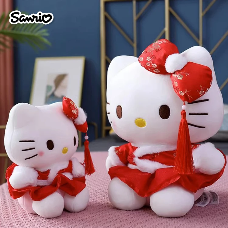 Sanrio Hello Kitty Kuromi Cinnamoroll Baby Stuffed Toys Anime Plush Toys Kids Birthday Gifts Children Dolls For Girls New Year