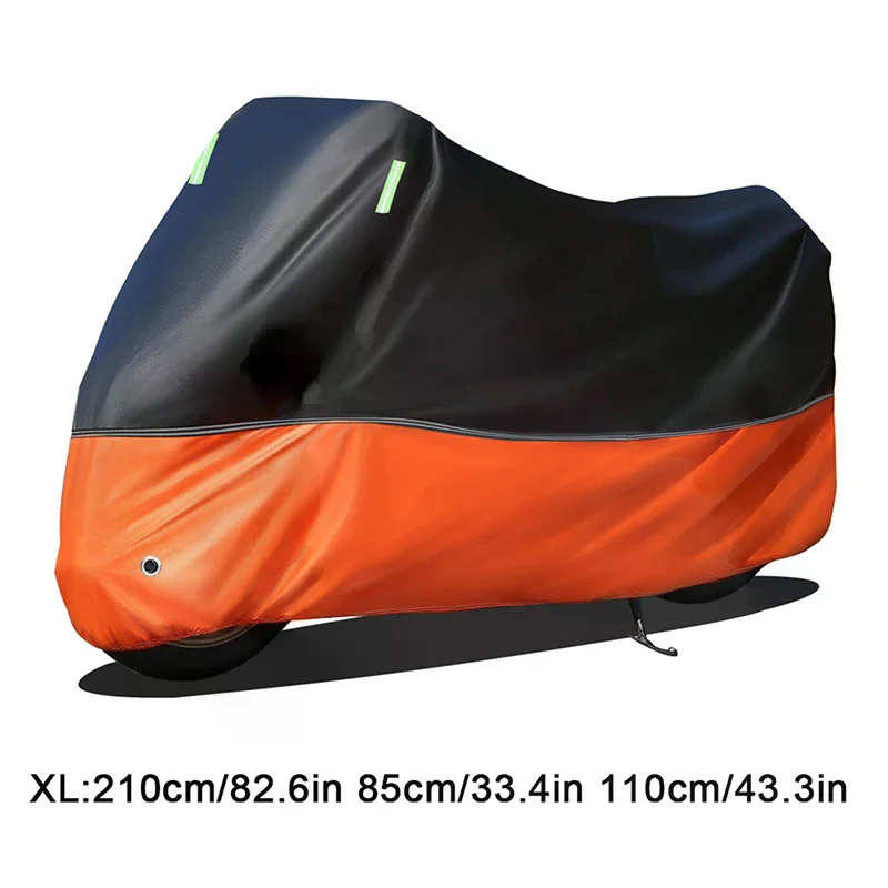 Universal COD Waterproof Motorcycle Cover 4 Layers Thickened Rainproof Sunproof With Lock Holes Outdoor Protection Motor Cover