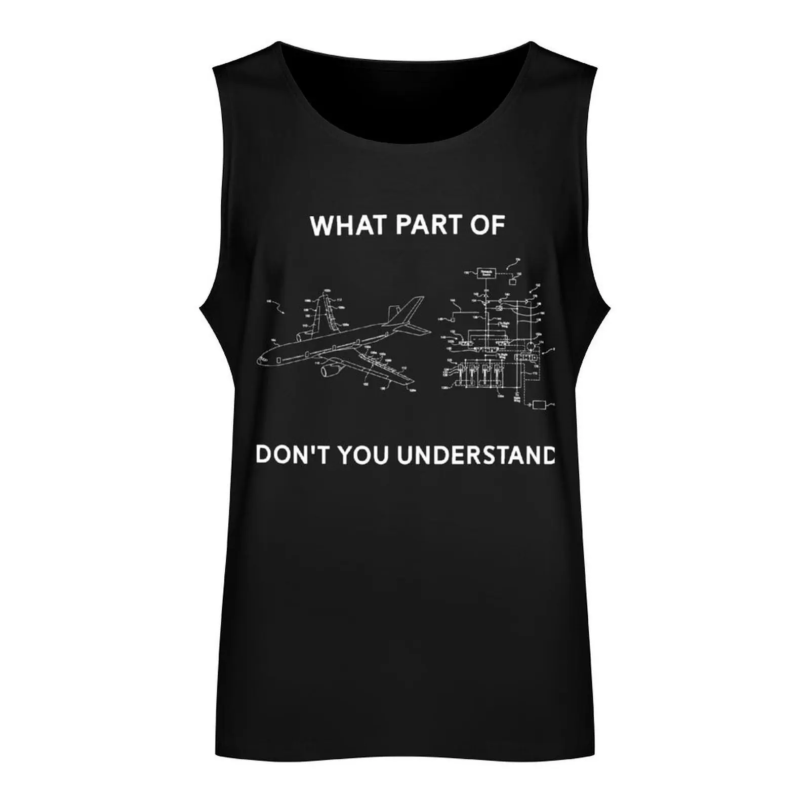 Funny Aerospace Engineering Tank Top summer Short sleeve