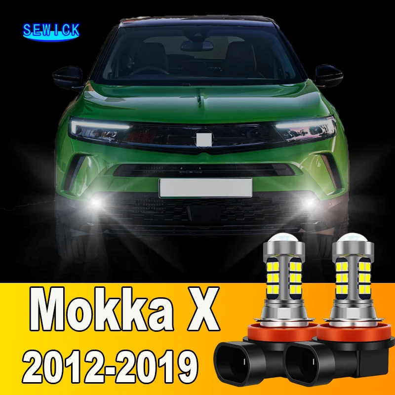 

2pcs LED Front Fog Light Bulb Accessories For Opel Mokka Mokka X 2012-2019 2013 2014 2015 2016 2017 2018