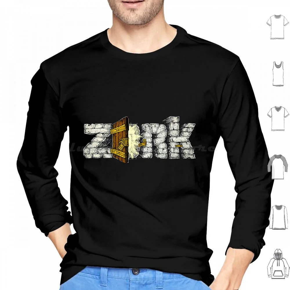 Zork Hoodies Long Sleeve Games Cult Afterlife Ghosts Mystical Oracle Adventure Oldschool Text Ascii
