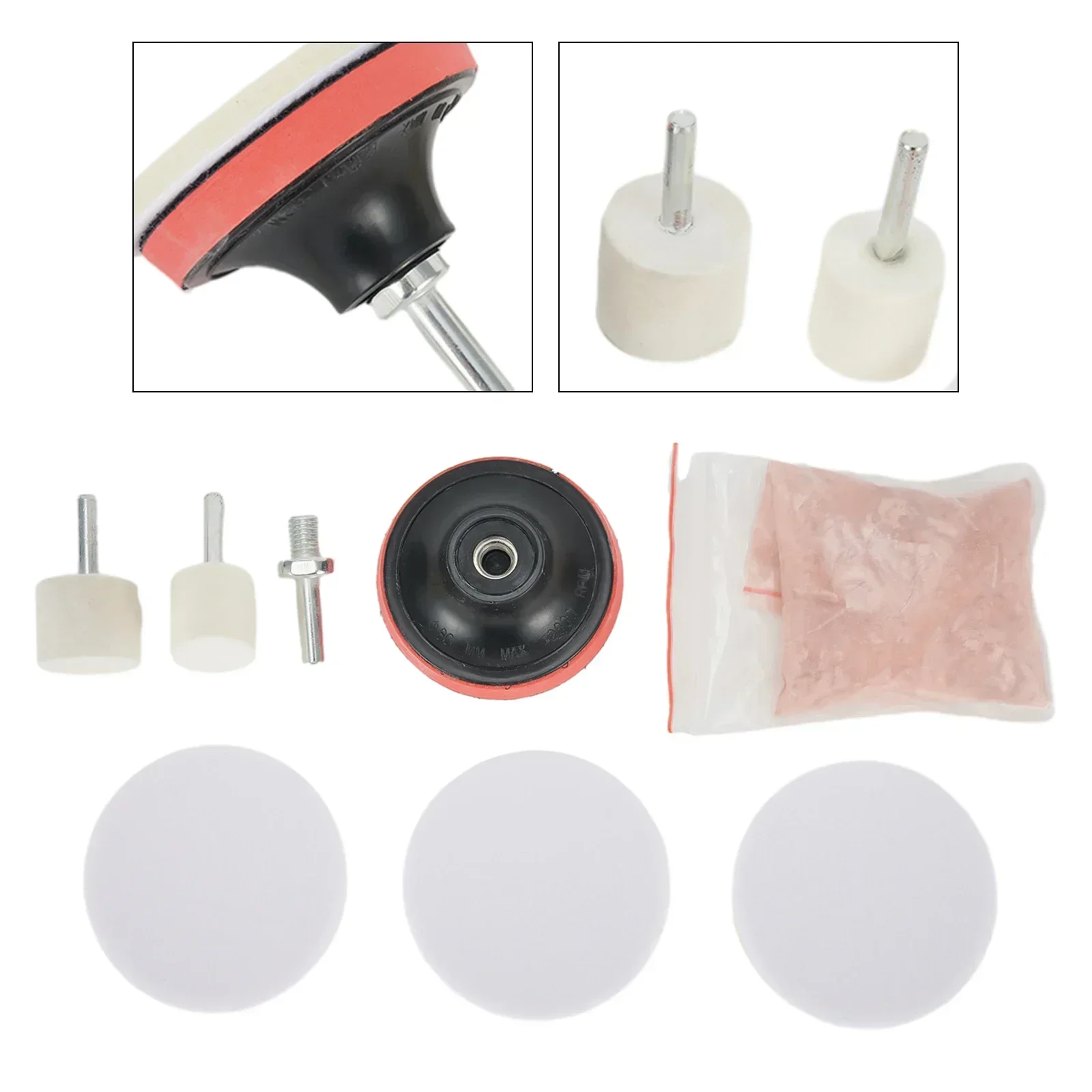 New 8x Cerium Oxide Glass Polishing Kit Windscreen Scratch Remover Felt Pad Accessories For Vehicles