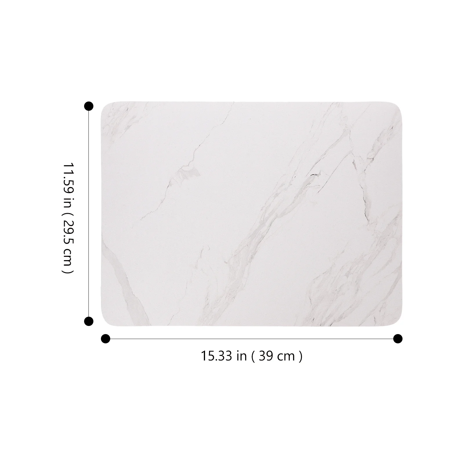 Marbling Water Absorbing Dish Drying Mat Heat Resistant Anti-Skid Kitchen Countertop Drying Pad Tableware Mat