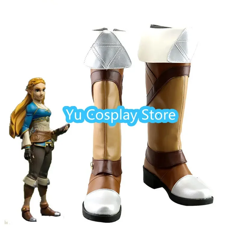 

Yu-Cosplay Sage Of Time Princess Tetra Sheik, обувь для косплея, карнавальные ботинки на Хэллоуин, обувь из искусственной кожи на заказ