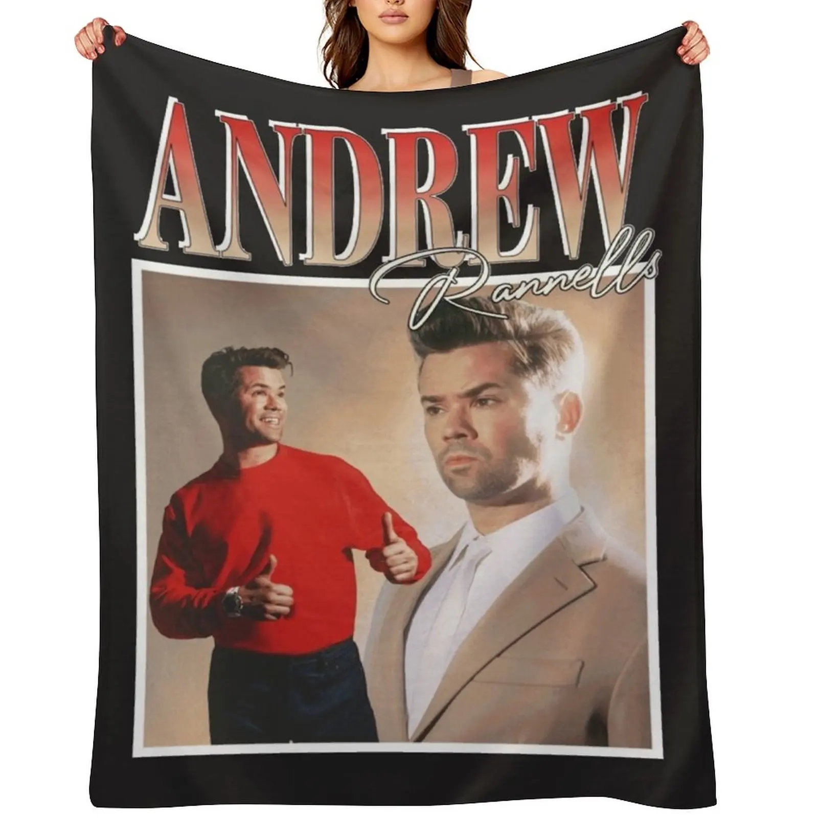 

Andrew Rannells Throw Blanket Comforter For Baby Cute Plaid manga Blankets