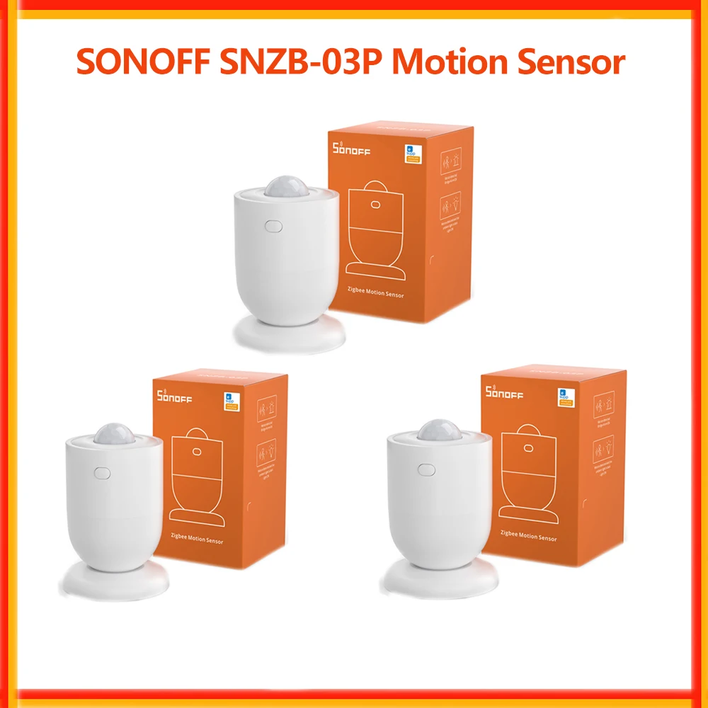 SONOFF-Sensor de movimiento SNZB-03P Zigbee para casa inteligente, dispositivo de detección más rápida para seguridad del hogar, necesita Zigbee