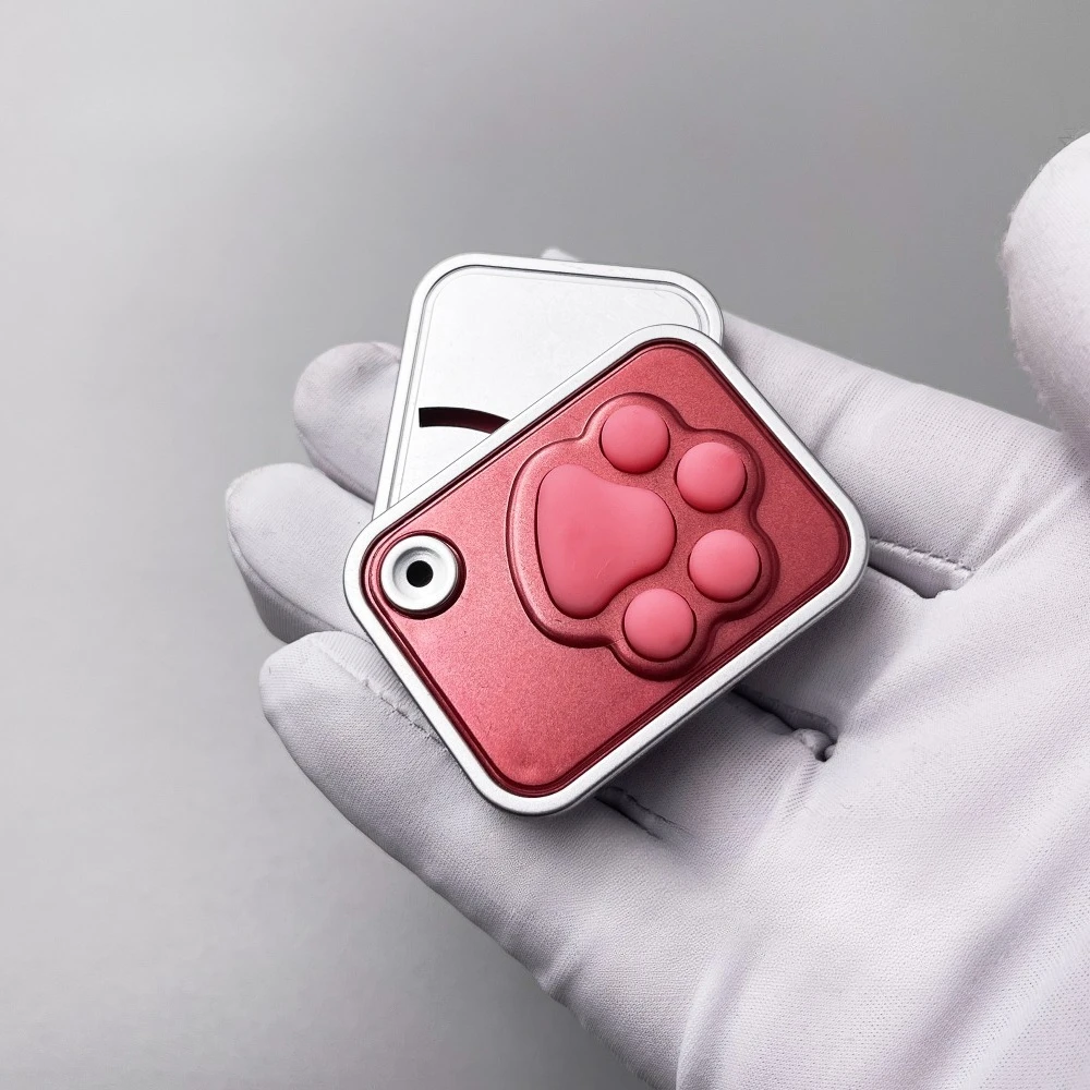 Bonito gato pata edc dedo imprensa lado empurrar ponta do dedo empurrar cartão desktop brinquedo de alívio do estresse