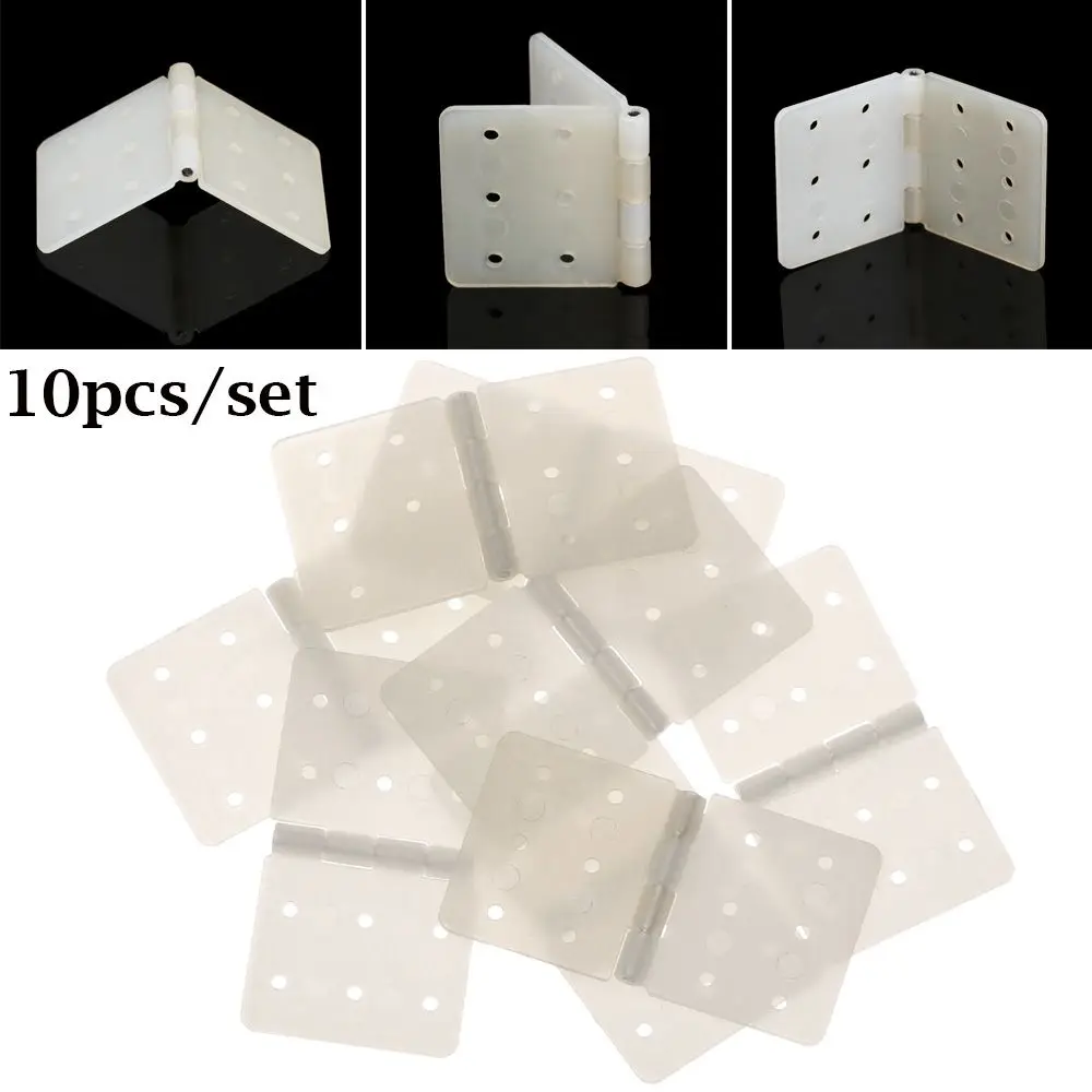 

10pcs White DIY Aeromodelling Model RC Airplanes Parts Airplane Aileron Connection Nylon & Pinned Hinge