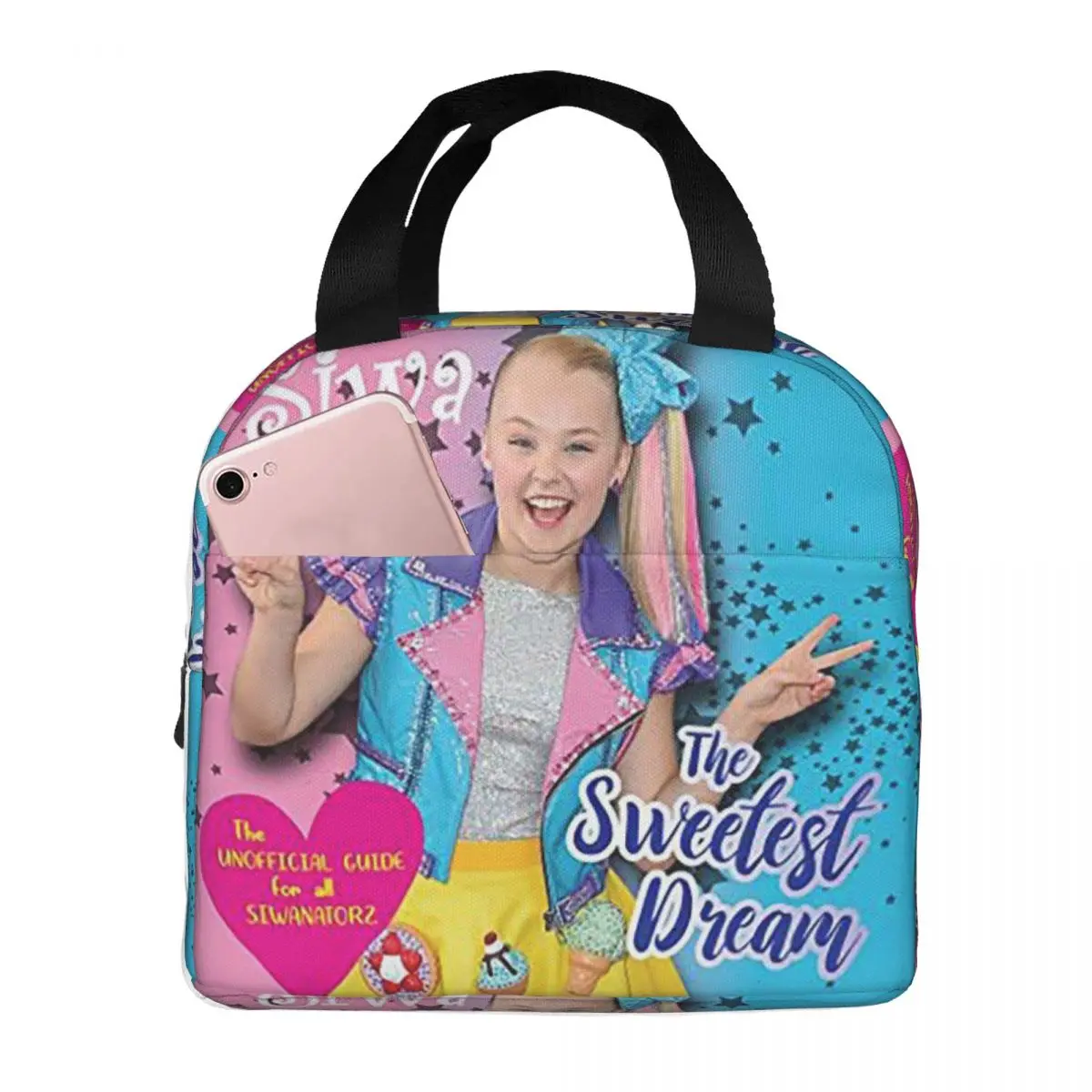 

Vintage JoJo Siwa Bootleg Singer Karma Album Insulated Lunch Bag for Women Cooler Thermal Food Box Tote Lunch Boxes Container