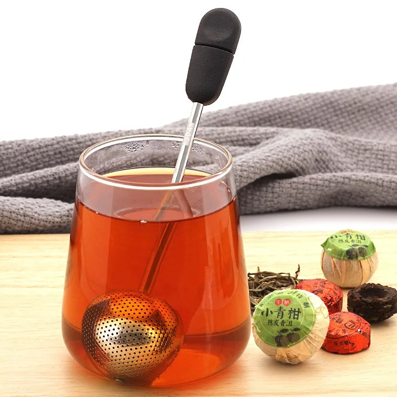 Metal Tea Bag Tea Strainer Ball Tea Infuser Filter Spice Tea Tool Accessories Reusable 304 Stainless Steel Teapot Rotatable