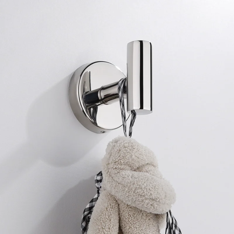 1 pz gancio da parete in acciaio inox ganci per appendere vestiti adesivo nero opaco portachiavi per bagno cucina