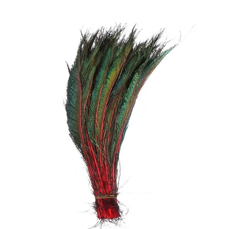 20 Stück/Lot Pfauenfedern Flügel 30-35cm/12-14" Hochzeits-Federdekoration Natürliche Federn für Bastelarbeiten Karnevalszubehör Plumas – Detail 4