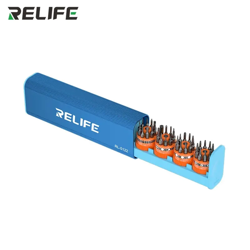 RELIFE RL-5122 43-в-1 Lnnovative Наборы роторных отверток с вращающимся валом и коробкой для хранения винтов Набор инструментов для ремонта телефонов ПК