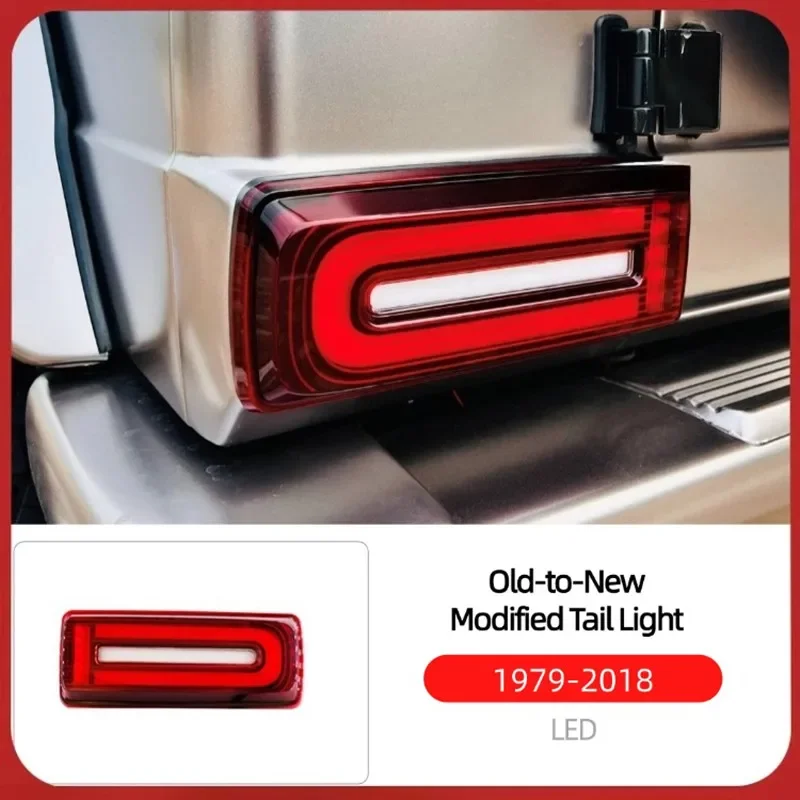 For Mercedes-Benz G-Class W463 Old Models G500g63g350g55, Modified With New Tail Lights, Led Blackened Brake Light Assembly