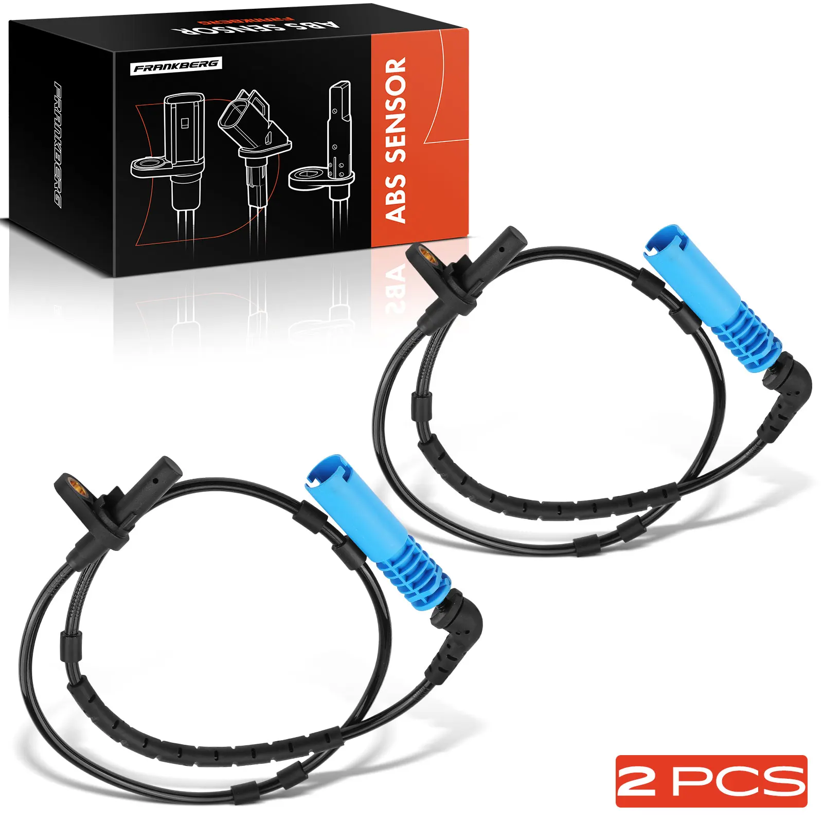 Frankberg 2x ABS Sensor Hinterachse Links Rechts für BMW X3 E83 2.0L 2.5L 3.0L 2005-2010 34523420331 34523405907 5S10563