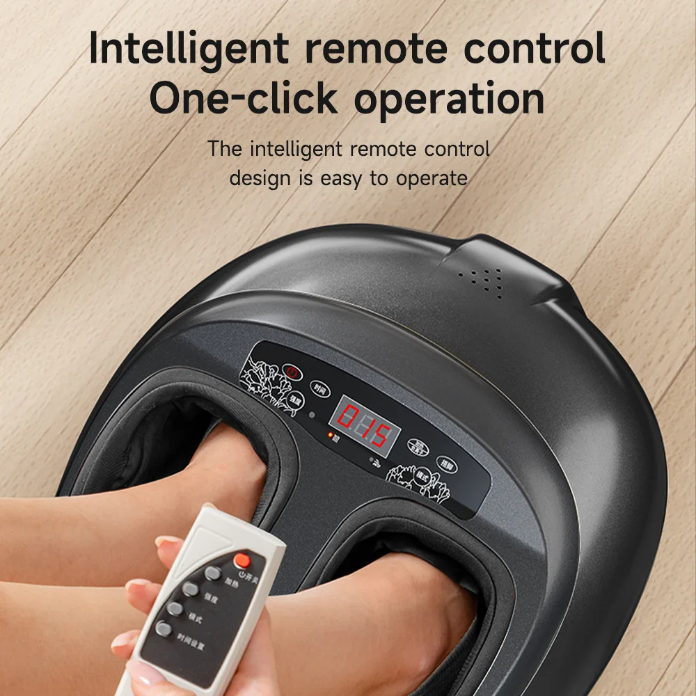 Fully Automatic Home Foot Spa Massage Device Hot Compression Roller Massage Acupoint Relax Relieve Fatigue Feet Massager