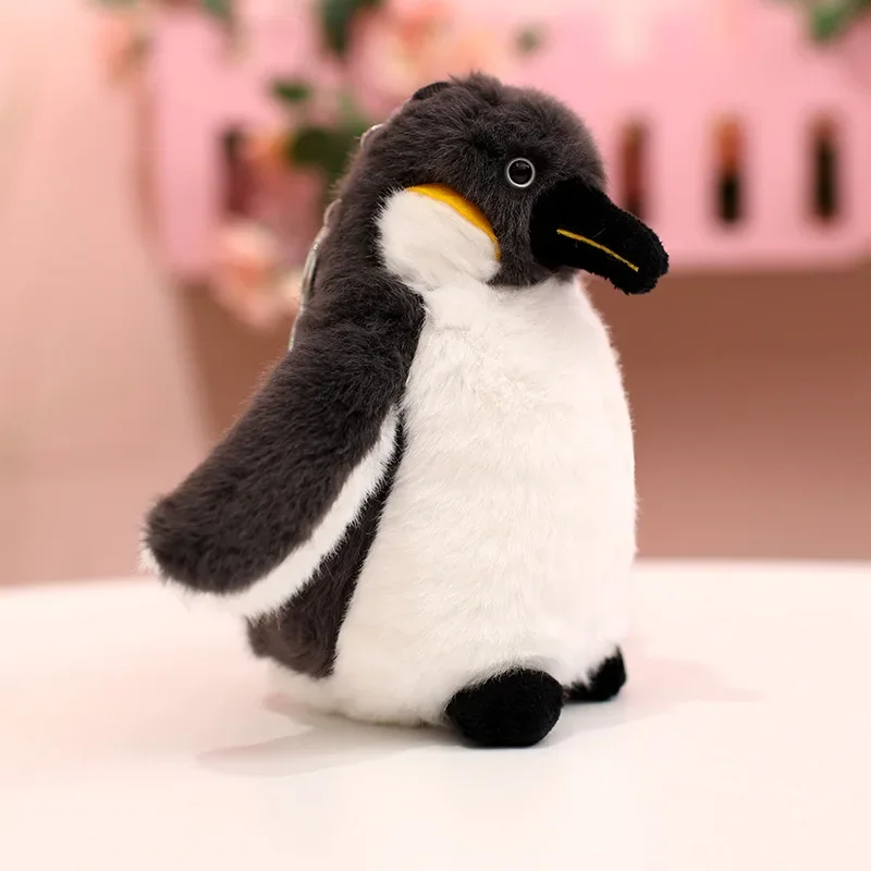 子供のためのペンギンのぬいぐるみ,ぬいぐるみ,ぬいぐるみ,リアルな動物の人形,カワイイの家の装飾,子供のための誕生日プレゼント