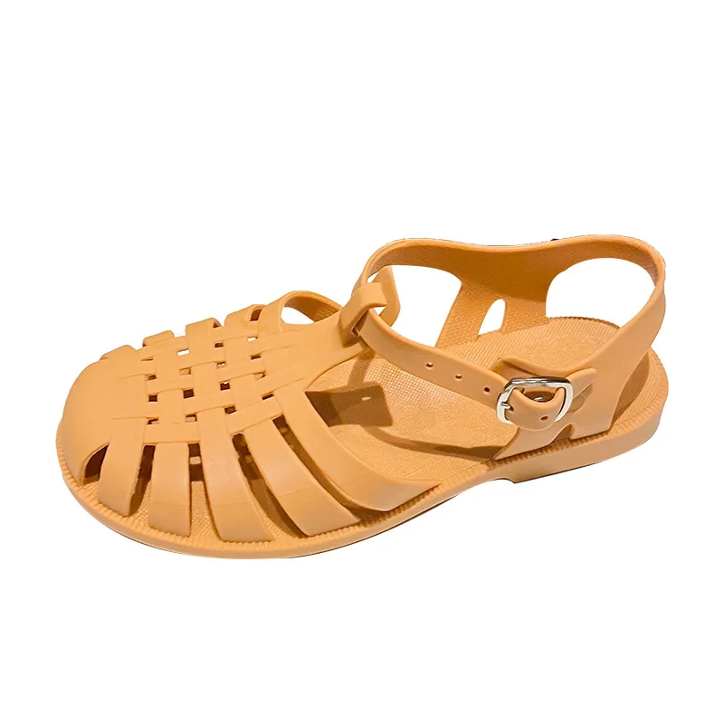 Plastic Sandals Women Summer Shoes Freeing Shipping Promotion Ladies Casual Flat Sandals Soft PVC Beach Shoes Sandalias De Mujer