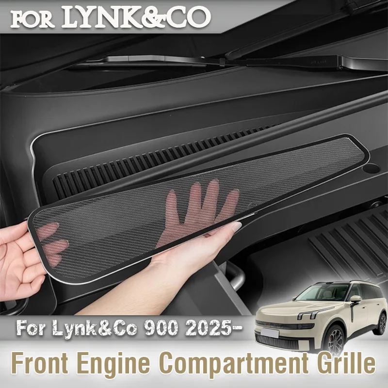 

Для Lynk & Co 900 2025 автомобильный передний капот, отсек для двигателя, экран от насекомых, пылезащитный чехол, защита от насекомых, защита от засорения