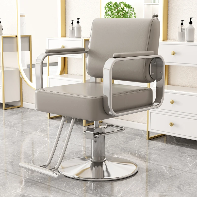 Barber shop chair hair cutting chair lift can put down high-end perm and dyeing seat stool