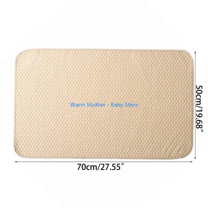 وسادة تغيير الحفاضات قابلة للطي للرضع مقاس كبير قابلة للتنفس، بساط تغيير سرير الطفل 57QE