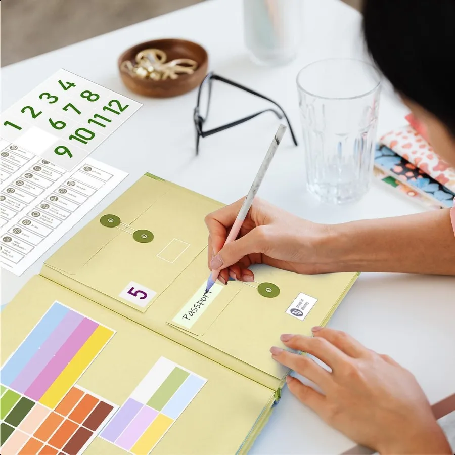 В футляре I Go Missing Binder Импортная папка для документов Органайзер для документов Life Binder для важных документов в зависимости от расширения