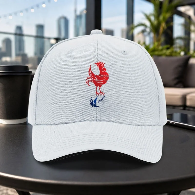 French National Rugby Team Adjustable Baseball Cap Unisex Lightweight Printed Duckbill Hat for Men Women