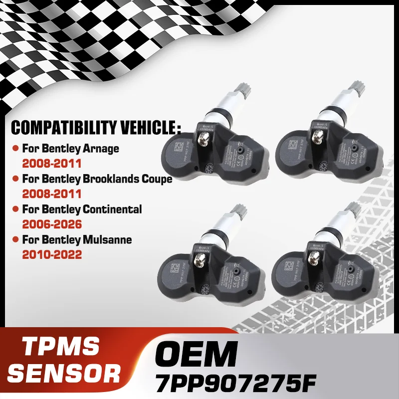 

TPMS Sensor For Bentley Arnage Bentley Brooklands Coupe Bentley Continental Flying Spur Bentley Continental Bentley Mulsanne