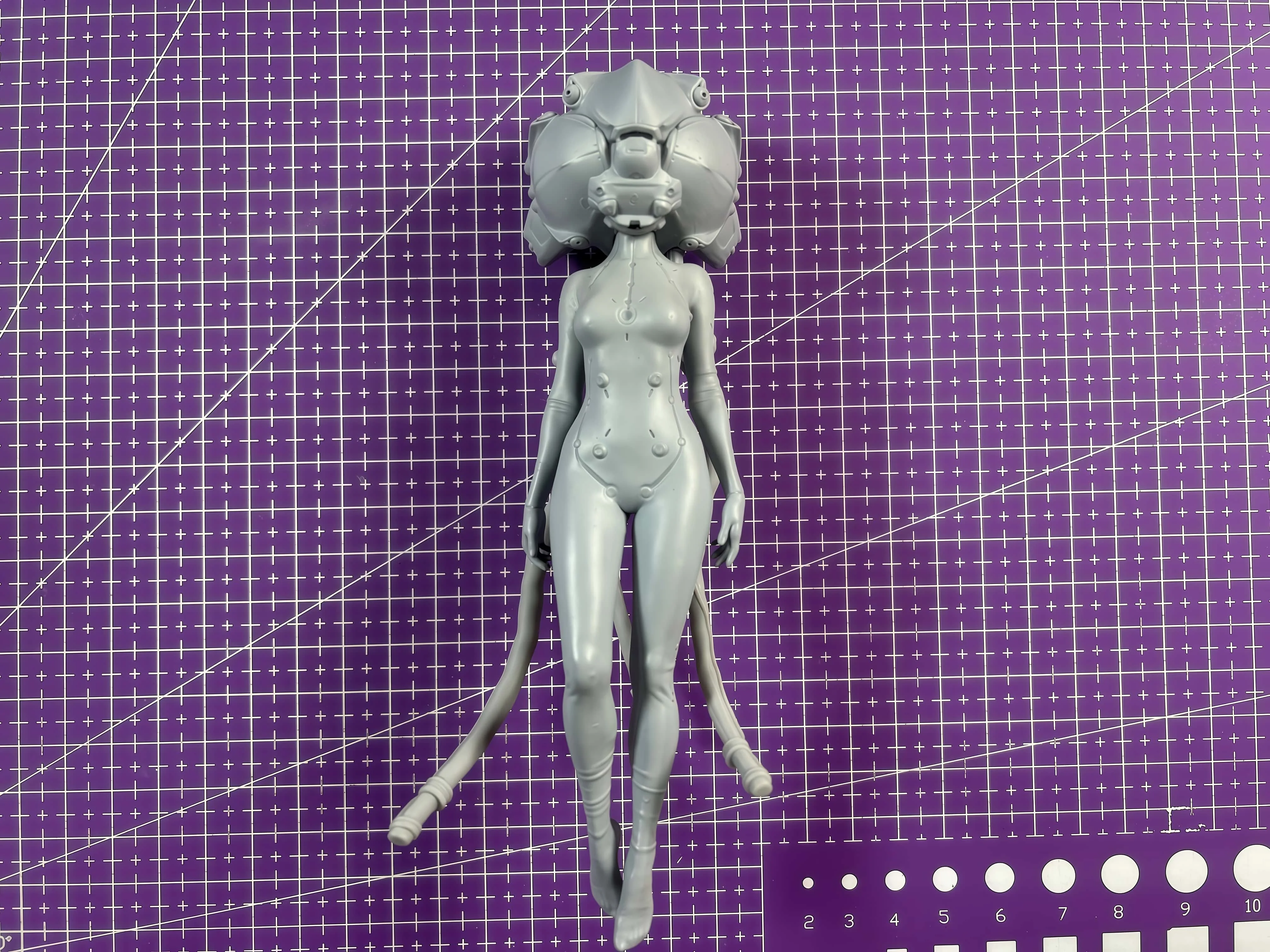 1/12 (160mm) キャストレジンモデル、SFキャラクターのエイリアンクラゲリーダー、未塗装