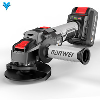 NANWEI Portable Handle Power Grinder Tools 4 Inch Brushless Cutting Grinders Battery Powered Cordless Angle Grinder