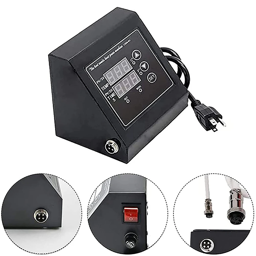 

AA94-Hot Press Combination Led Control Box Machine Thermostat Temperature Regulator Heat Press Machine 220V US Plug