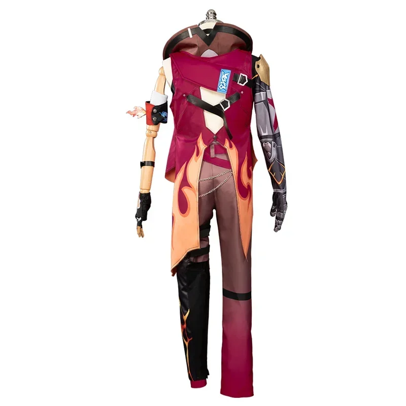 Honkai Star Rail Luka Cosplay Costume Wildfire Boxer Champion Luka Men Cosplay Ancient Style Male Full Suit