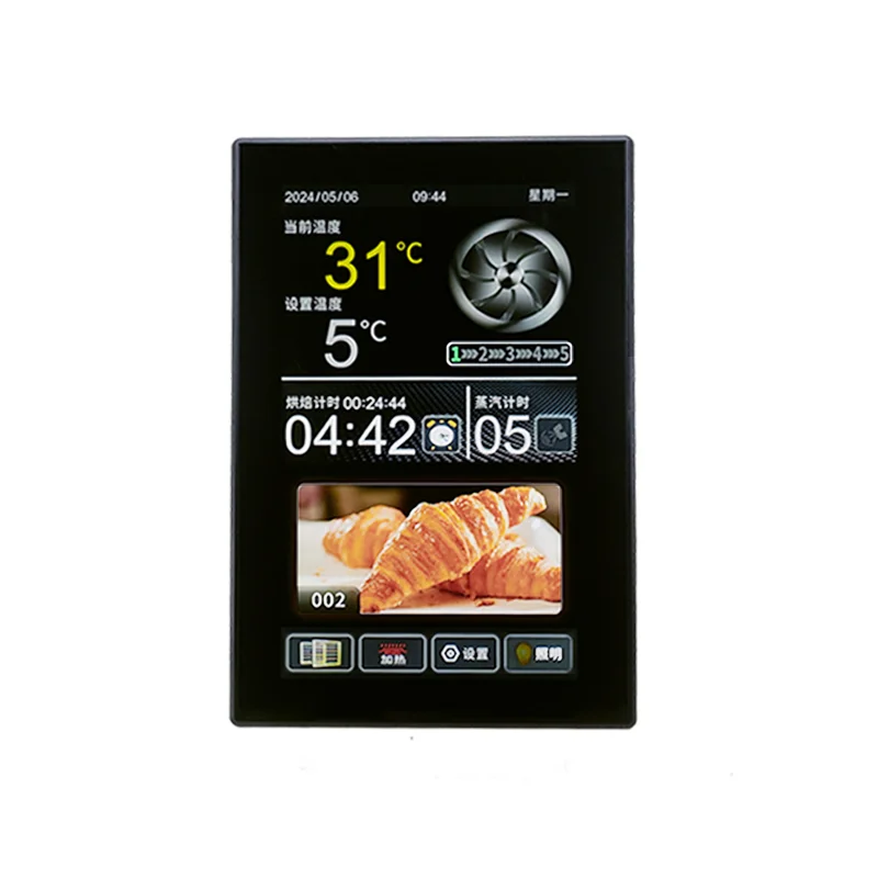 

Hot Sale HIgh Quality Customizable 7-Inch Touch Screen with Waterproof Temperature Controller Thermostat for Rotary Oven MK6L01