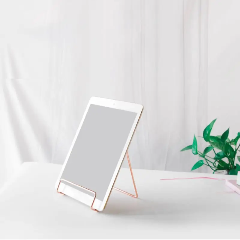 Présentoir Géométrique en Métal Forgé pour Livre, Cookbook, Recette, Simple, Tablette, Journal