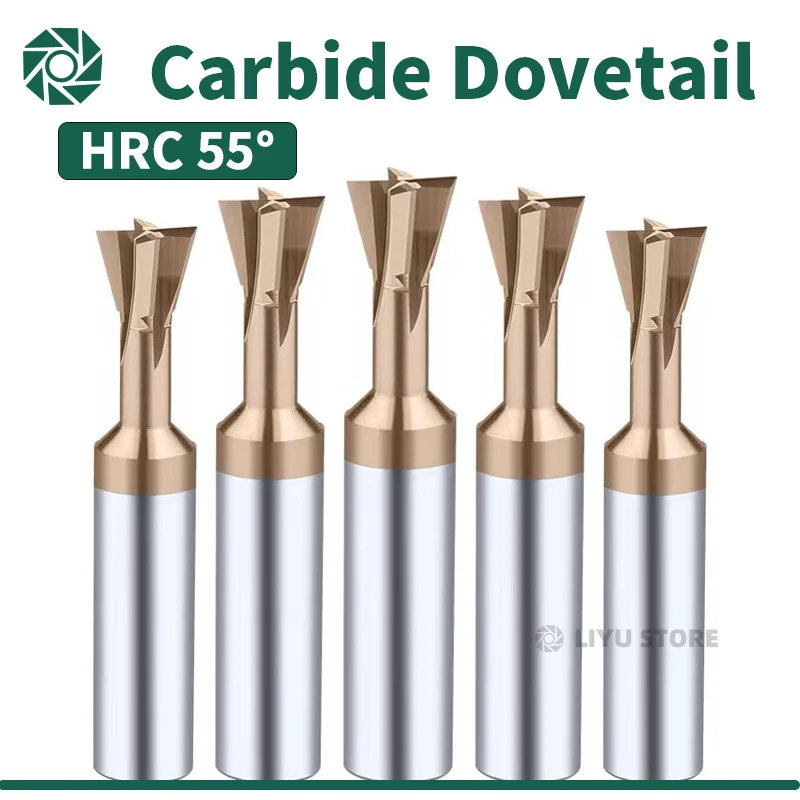 

Carbide Dovetail Milling Cutter Tungsten Steel Machining Tool for Metal CNC Tool Dovetail Face Cutter 45 60 75 Degree 3mm-20mm