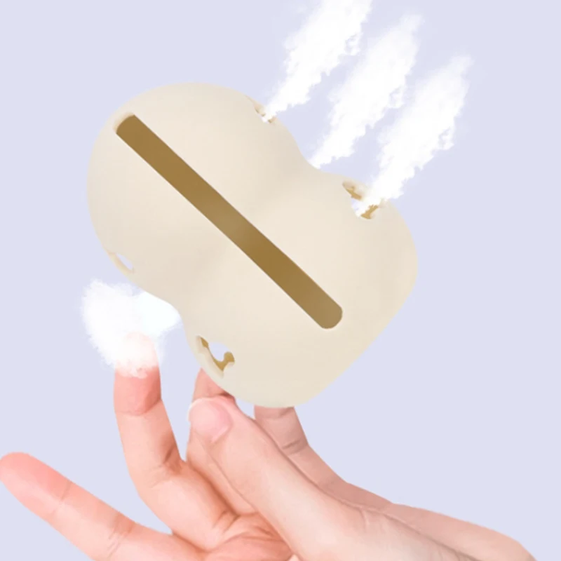 Breathable Silicone Travel Portable Water Drop Sponge Powder Puff Dust-proof Beauty Makeup Egg Silica Gel Storage Box image 4