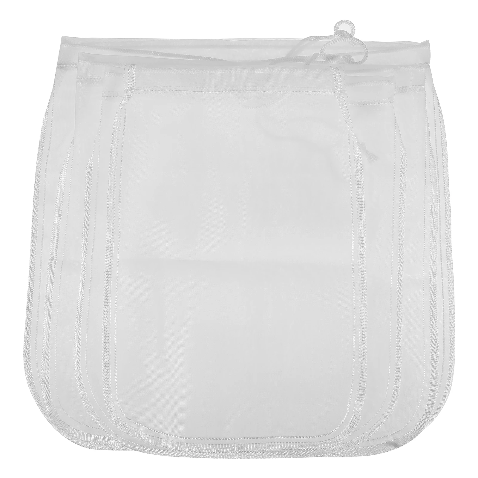 

4Pcs Washable Filter Bags Fine Mesh Strainer Pouch for Homemade Almond Coconut Milk Ghee Vegetable Fruit Juice Filtering