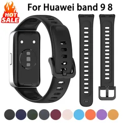 Original Straps For Huawei Band 10 9 8 Accessories Replacement Wristband Silicone bracelet correa Huawei Band 10 9 8 NFC Strap