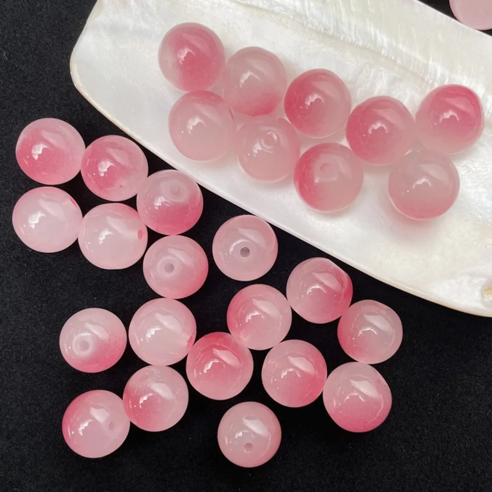 

100Pcs 8mm Glass Beads Multicolor Beads Handmade Diy Bracelet Necklace Jewelry Handmade Beads Accessories Wholesale Material