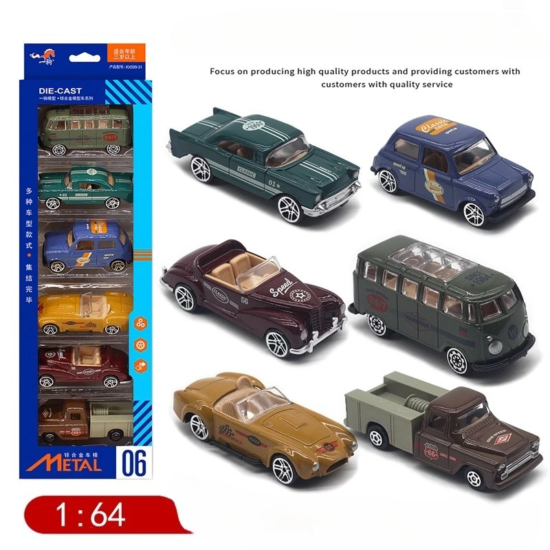 

1:64 Alloy classical vintage car model sports car racing set children's toy hot selling gift