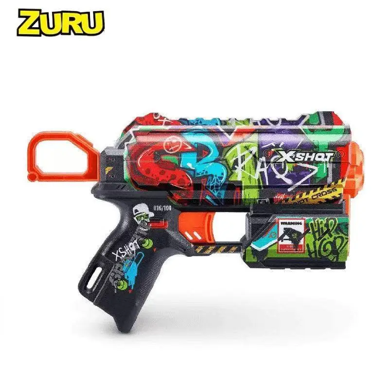 Zuru-xshot発射ソフトブレットガン、子供10代の大人のための交換可能なアタッチメントおもちゃ、連続発射