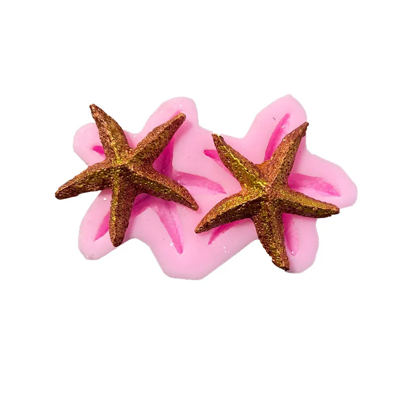 3D Starfish Silicone Cake Mold For Baking Fondant Chocolate Cake Decorating Tool Handmade DIY Clay Epoxy Resin Soap Baking Mould