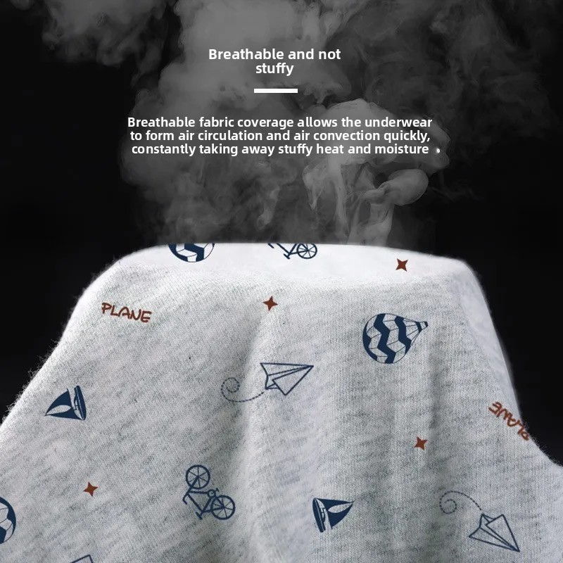 4 قطعة-أطفال سراويل بوكسر الأولاد ملابس داخلية قطنية الصيف خفيفة الوزن المضادة للميكروبات لا ركوب سلس الكرتون السروال