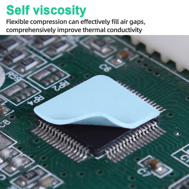 Cuscinetti termici pretagliati 100 pz/bottiglia dissipatore di calore in Silicone per MacBook Phone Pad scheda madre GPU CPU riparazione dissipazione del calore veloce