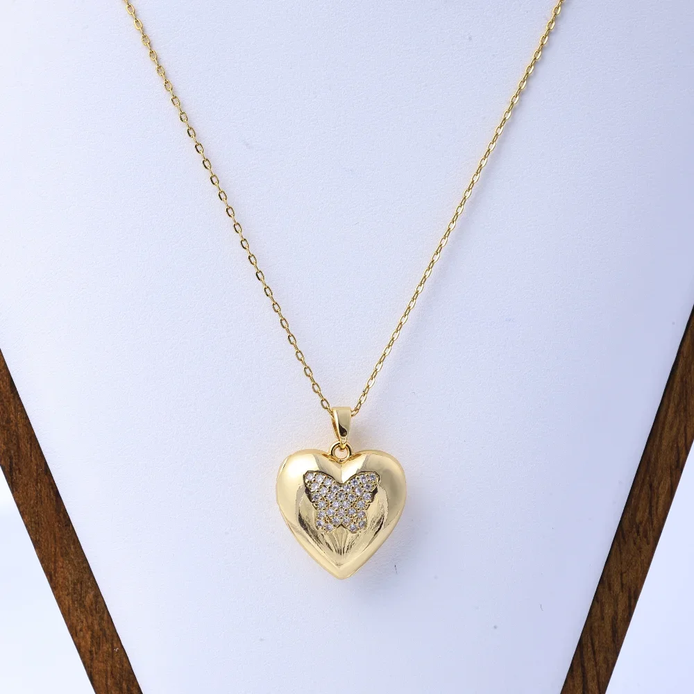 Beautiful Necklace for Women, Cross-border Childlike Love Pendant, High-End Titanium Steel Necklace, Simple and Versatile Gift f