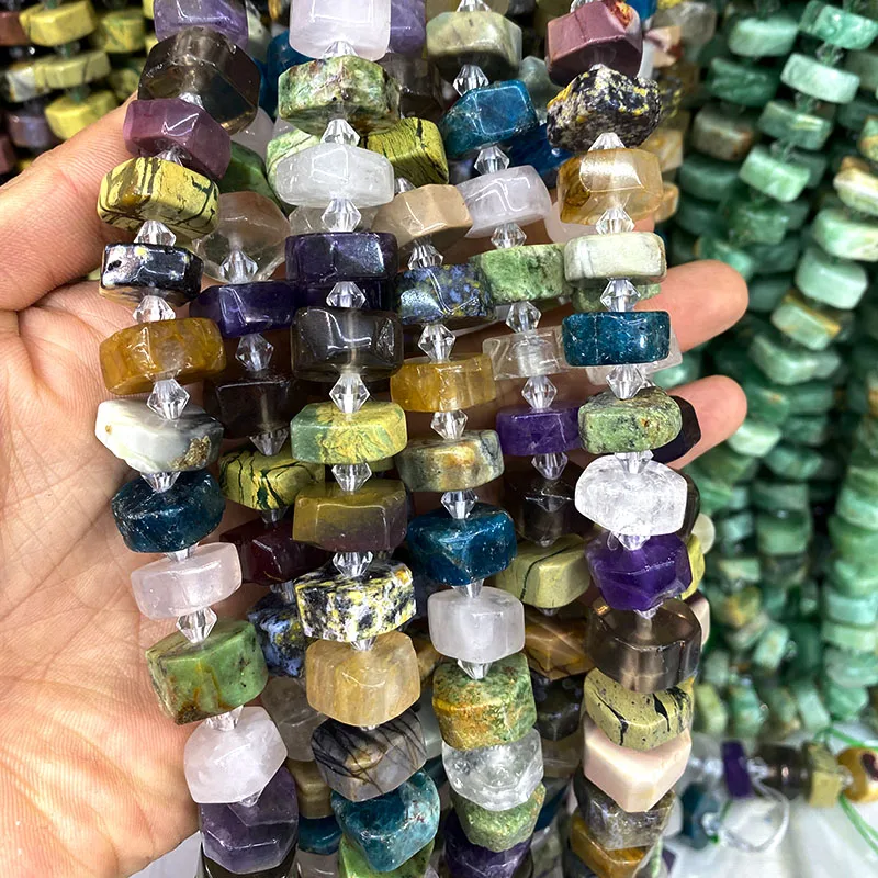 Natursteinperlen Aventurin Achate Tigerauge Jade Rosenquarz Jaspis Runde Armbandperlen für Schmuckherstellung Diy Armband – Detail 5