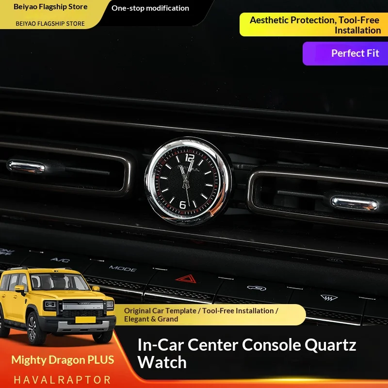 Haval Longinus H9 Dashboard Clock Table Car Air Vents Quartz Watch Interior Luxury Clock Modification Tool Very Popular Item